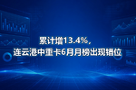 累计增13.4%,连云港中重卡6月月榜出现错位