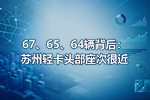 67、65、64辆背后:苏州轻卡头部座次很近