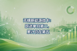 无锡新能源微卡：跃进单月第二，累计仍在第五