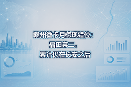 赣州微卡月榜现错位：福田第二，累计仍在长安之后