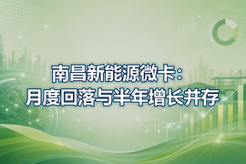 南昌新能源微卡：月度回落与半年增长并存