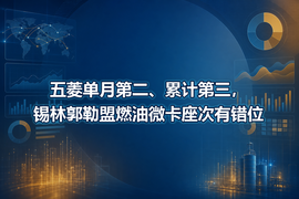 五菱单月第二、累计第三，锡林郭勒盟燃油微卡座次有错位