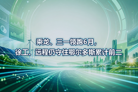 乘龙、三一领跑6月，徐工、远程仍守住鄂尔多斯累计前二