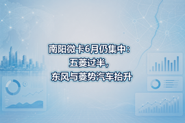 南阳微卡6月仍集中:五菱过半,东风与菱势汽车抬升