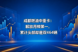 成都燃油中重卡：解放月榜第一，累计头部却是双464辆