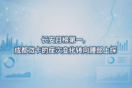 长安月榜第一，成都微卡的座次变化转向腰部上探