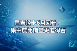 昌吉轻卡6月回升，集中度比销量更值得看