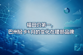 福田仍第一，巴州轻卡6月的变化在腰部品牌