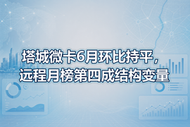 塔城微卡6月环比持平,远程月榜第四成结构变量