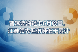 普洱燃油轻卡6月放量,江淮领先但份额低于累计