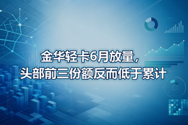 金华轻卡6月放量，头部前三份额反而低于累计