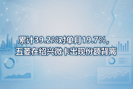 累计39.2%对单月19.7%,五菱在绍兴微卡出现份额背离