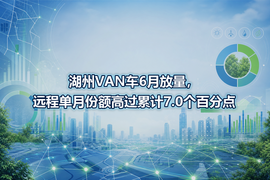 湖州VAN车6月放量,远程单月份额高过累计7.0个百分点