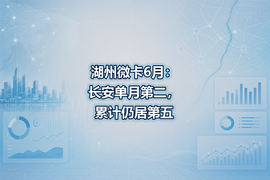 湖州微卡6月:长安单月第二,累计仍居第五