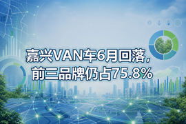 嘉兴VAN车6月回落,前三品牌仍占75.8%