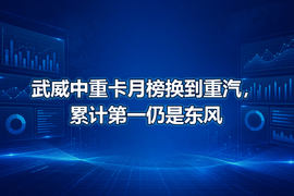 武威中重卡月榜换到重汽,累计第一仍是东风