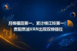 月榜福田第一,累计榜江铃第一:贵阳燃油VAN出现双榜错位