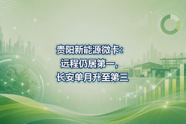 贵阳新能源微卡:远程仍居第一,长安单月升至第三