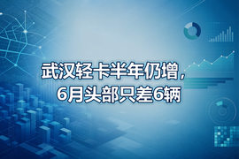 武汉轻卡半年仍增,6月头部只差6辆