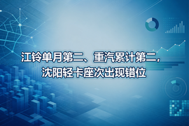 江铃单月第二、重汽累计第二,沈阳轻卡座次出现错位