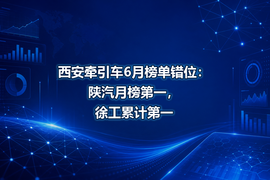 西安牵引车6月榜单错位:陕汽月榜第一,徐工累计第一