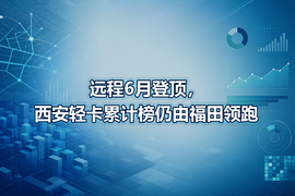 远程6月登顶,西安轻卡累计榜仍由福田领跑