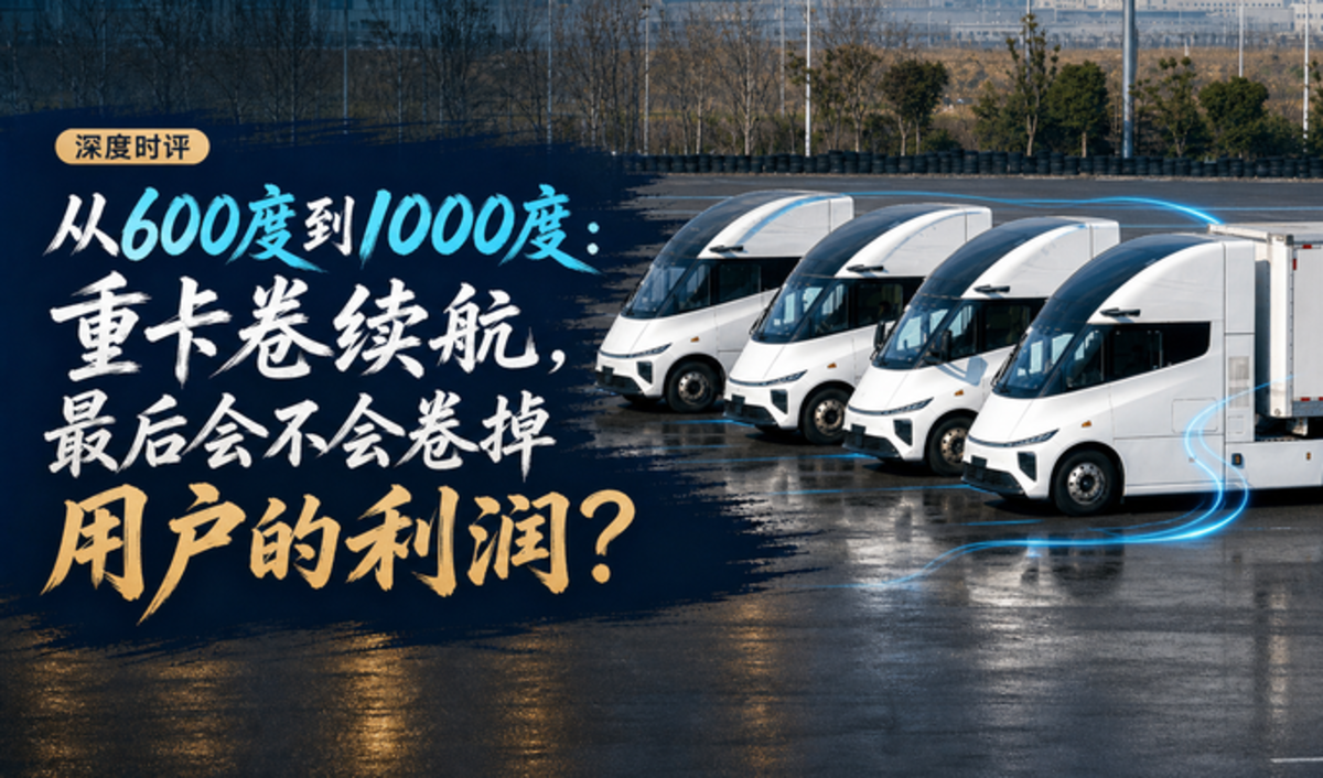 从600度到1000度:重卡卷续航,最后会不会卷掉用户的利润?