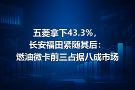 五菱拿下43.3%,长安福田紧随其后:燃油微卡前三占据八成市场