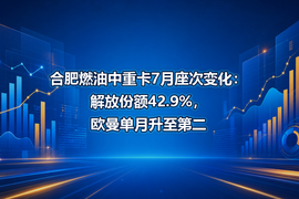 合肥燃油中重卡7月座次变化:解放份额42.9%,欧曼单月升至第二