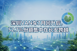 深圳VAN车7月回升后,52.7%份额集中在长安跨越
