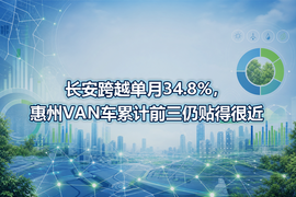 长安跨越单月34.8%,惠州VAN车累计前三仍贴得很近