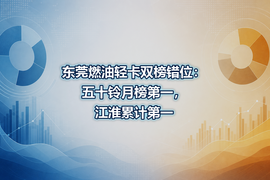 东莞燃油轻卡双榜错位：五十铃月榜第一，江淮累计第一