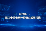 三一月榜第一,海口中重卡累计榜仍由解放领跑