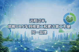 远程过半，邯郸VAN车月榜第二和累计第二不是同一品牌