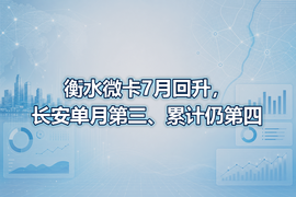 衡水微卡7月回升,长安单月第三、累计仍第四