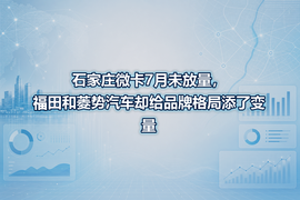 石家庄微卡7月未放量，福田和菱势汽车却给品牌格局添了变量