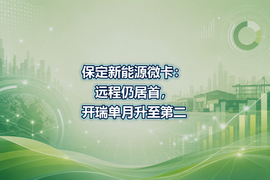 保定新能源微卡:远程仍居首,开瑞单月升至第二