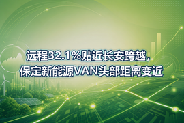远程32.1%贴近长安跨越，保定新能源VAN头部距离变近