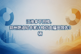 江淮拿下月榜，郑州燃油轻卡累计榜仍由福田领先3辆