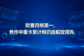 欧曼月榜第一，焦作中重卡累计榜仍由解放领先
