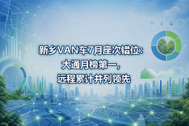 新乡VAN车7月座次错位：大通月榜第一，远程累计并列领先