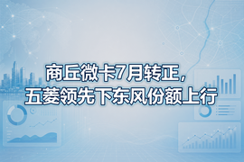 商丘微卡7月转正,五菱领先下东风份额上行