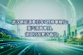 武汉新能源牵引车7月榜单换位:重汽领跑单月,徐工仍在累计首位