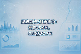 恩施微卡7月更集中：长安45.9%，CR3达87.7%