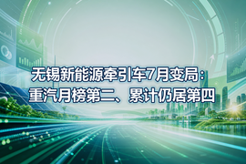无锡新能源牵引车7月变局:重汽月榜第二、累计仍居第四