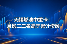 无锡燃油中重卡:月榜二三名高于累计份额