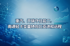 重汽、开瑞守住前二,南通轻卡变量转向比亚迪和远程