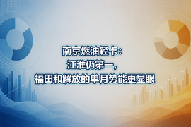 南京燃油轻卡：江淮仍第一，福田和解放的单月势能更显眼