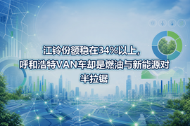 江铃份额稳在34%以上,呼和浩特VAN车却是燃油与新能源对半拉锯