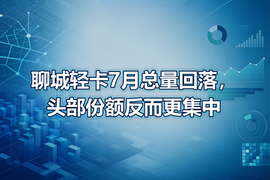 聊城轻卡7月总量回落，头部份额反而更集中